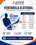 Ventarola Eleitoral no Papel Reciclado
